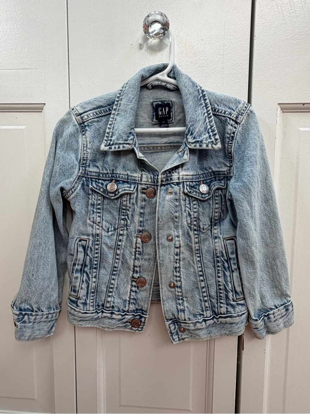 GAP Kids Light Wash Denim Jacket - Pale Blue